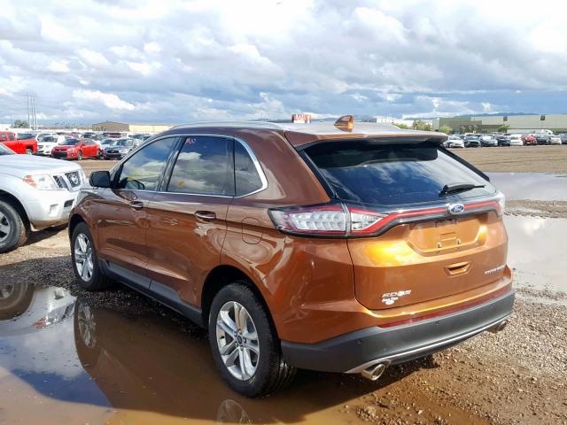 2FMPK3K81HBC55629 - 2017 FORD EDGE TITAN ORANGE photo 3