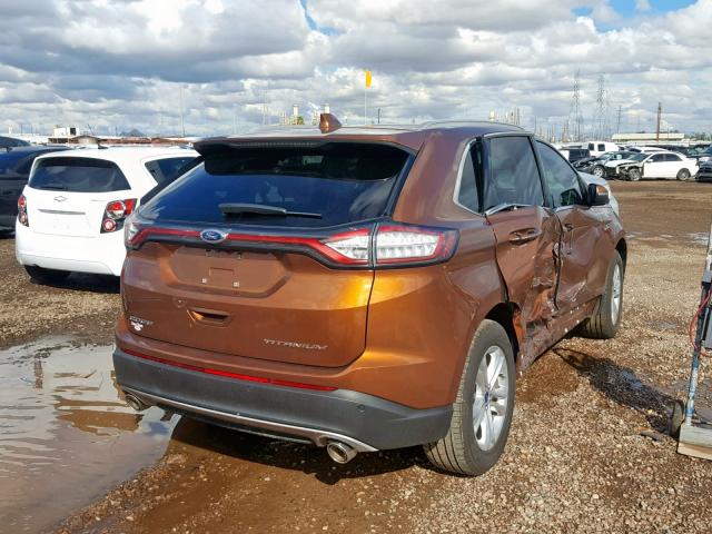 2FMPK3K81HBC55629 - 2017 FORD EDGE TITAN ORANGE photo 4