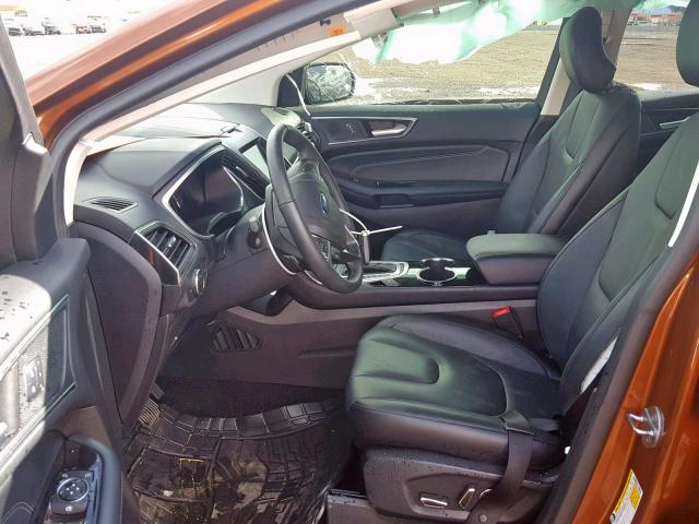 2FMPK3K81HBC55629 - 2017 FORD EDGE TITAN ORANGE photo 5