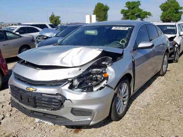 1G1ZE5ST0GF251467 - 2016 CHEVROLET MALIBU LT SILVER photo 2