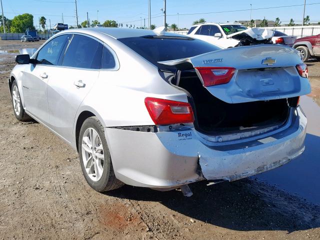 1G1ZE5ST0GF251467 - 2016 CHEVROLET MALIBU LT SILVER photo 3