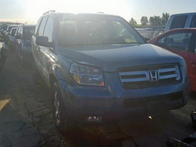 5FNYF28398B015489 - 2008 HONDA PILOT SE BLUE photo 1