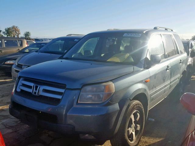 5FNYF28398B015489 - 2008 HONDA PILOT SE BLUE photo 2