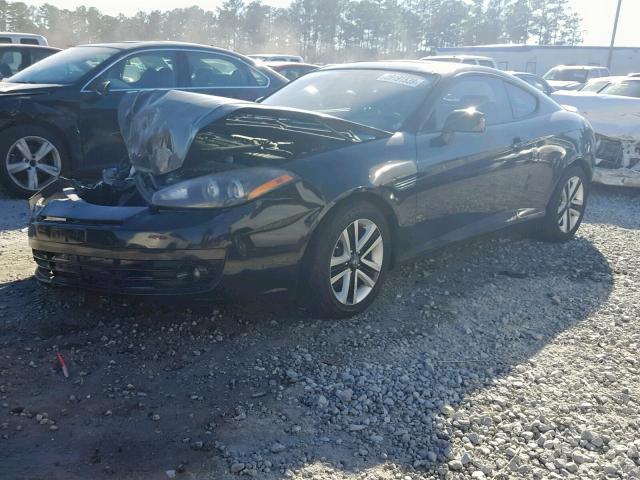 KMHHM66D58U265579 - 2008 HYUNDAI TIBURON GS BLACK photo 2