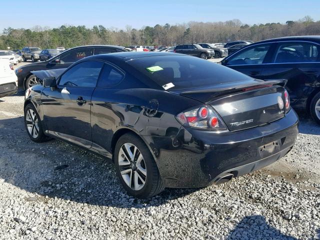 KMHHM66D58U265579 - 2008 HYUNDAI TIBURON GS BLACK photo 3