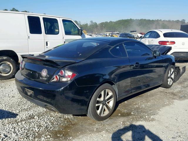 KMHHM66D58U265579 - 2008 HYUNDAI TIBURON GS BLACK photo 4