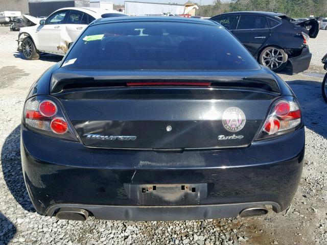 KMHHM66D58U265579 - 2008 HYUNDAI TIBURON GS BLACK photo 9