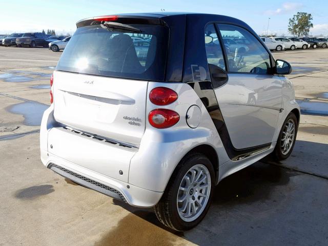 WMEEJ9AA8EK729648 - 2014 SMART FORTWO SILVER photo 4