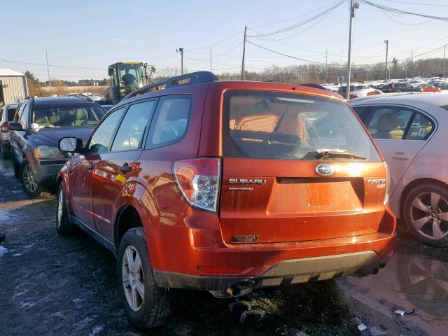 JF2SH6BCXAH779813 - 2010 SUBARU FORESTER X RED photo 3