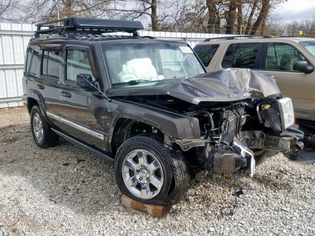 1J8HG58216C283106 - 2006 JEEP COMMANDER BLACK photo 1