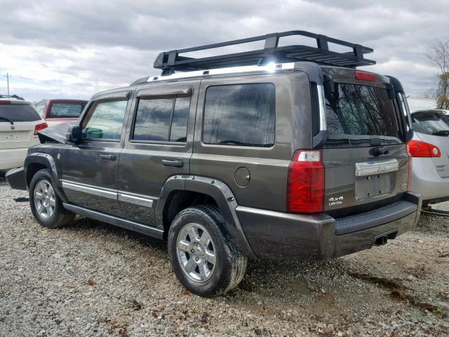 1J8HG58216C283106 - 2006 JEEP COMMANDER BLACK photo 3