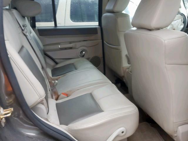 1J8HG58216C283106 - 2006 JEEP COMMANDER BLACK photo 6