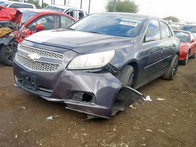 1G11B5SA2DF250207 - 2013 CHEVROLET MALIBU LS GRAY photo 2