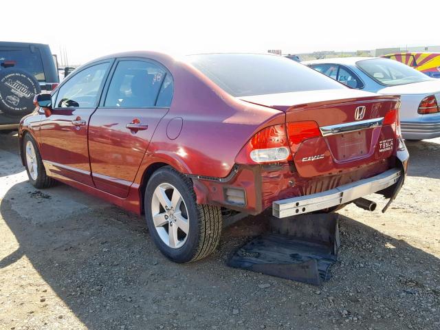 2HGFA1F63BH528219 - 2011 HONDA CIVIC LX-S BURGUNDY photo 3