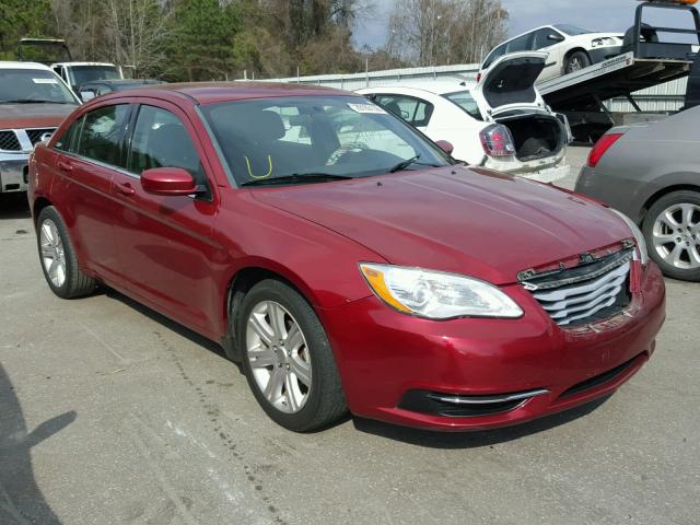 1C3CCBAB0CN318244 - 2012 CHRYSLER 200 LX RED photo 1