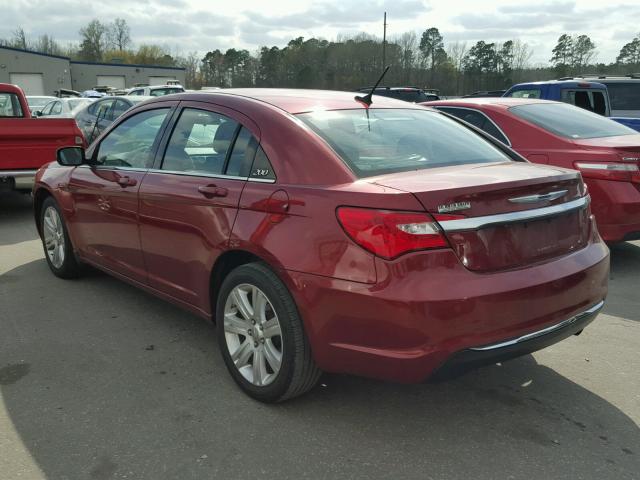 1C3CCBAB0CN318244 - 2012 CHRYSLER 200 LX RED photo 3