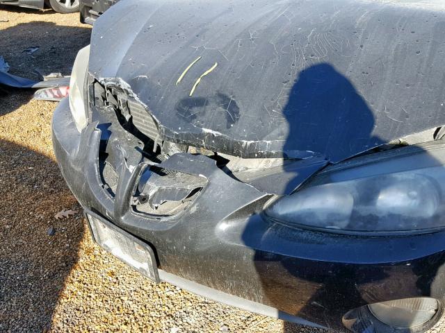 2G2WS542641240035 - 2004 PONTIAC GRAND PRIX BLACK photo 10