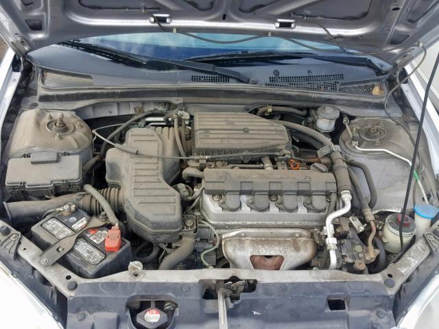 2HGES16364H546490 - 2004 HONDA CIVIC DX V BLUE photo 7