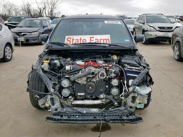 JF1VA2T60J9836649 - 2018 SUBARU WRX STI GRAY photo 9