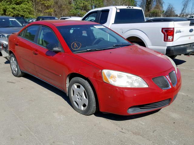 1G2ZF55B764253917 - 2006 PONTIAC G6 SE RED photo 1