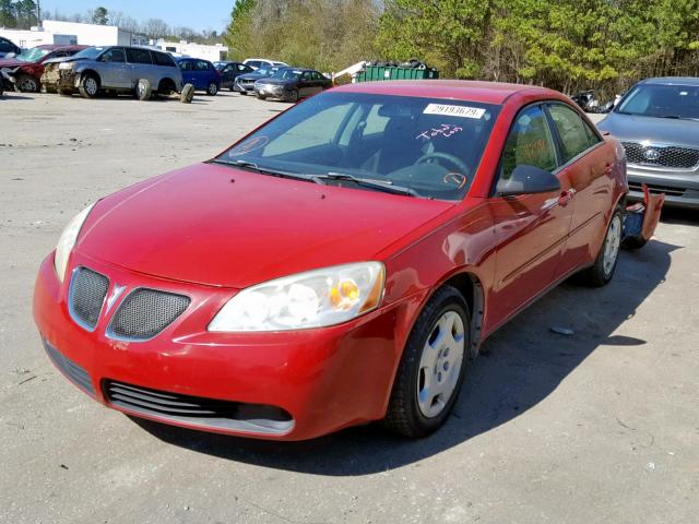 1G2ZF55B764253917 - 2006 PONTIAC G6 SE RED photo 2