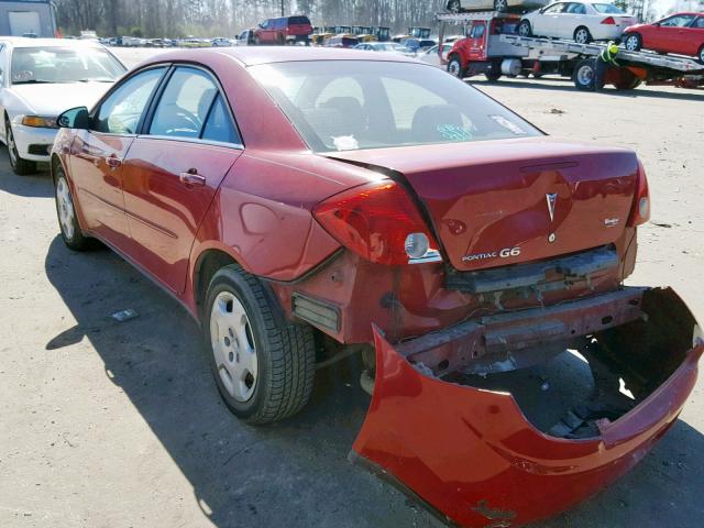 1G2ZF55B764253917 - 2006 PONTIAC G6 SE RED photo 3