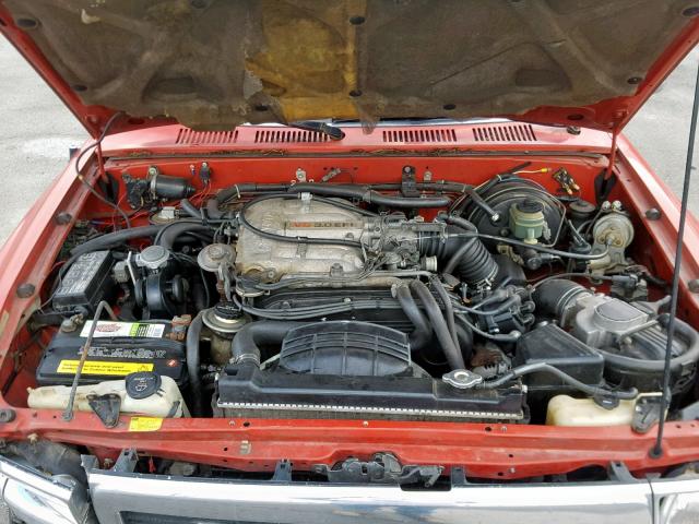 JT4VN13G0L0015771 - 1990 TOYOTA PICKUP 1/2 RED photo 7