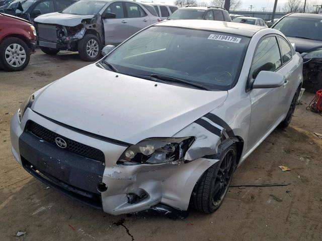 JTKDE167280266699 - 2008 TOYOTA SCION TC ვერცხლისფერი ფოტო 2