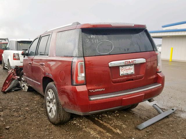 1GKS2CKJ3KR123661 - 2019 GMC YUKON DENA MAROON photo 3