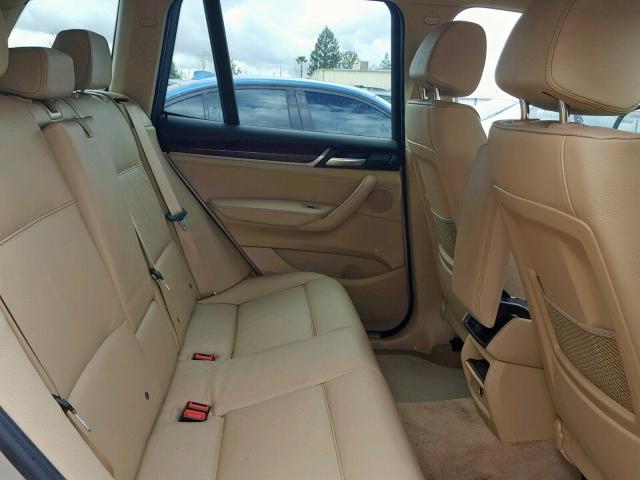 5UXWX9C58G0D70366 - 2016 BMW X3 XDRIVE2 GOLD photo 6