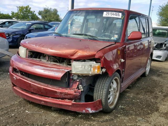 JTLKT324X64072945 - 2006 TOYOTA SCION XB ბურგუნდია ფოტო 2