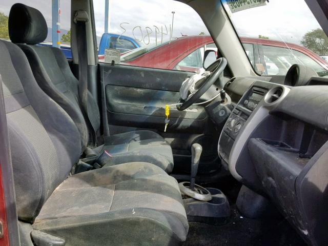 JTLKT324X64072945 - 2006 TOYOTA SCION XB ბურგუნდია ფოტო 5