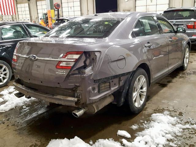 1FAHP2E86DG221355 - 2013 FORD TAURUS SEL GRAY photo 4