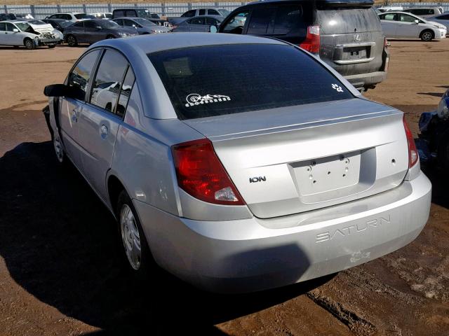 1G8AJ54F14Z229716 - 2004 SATURN ION LEVEL SILVER photo 3