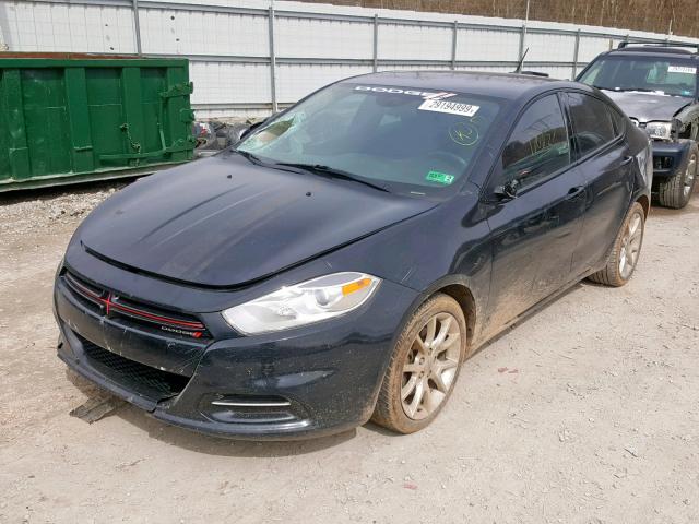 1C3CDFBA0DD286607 - 2013 DODGE DART SXT BLACK photo 2