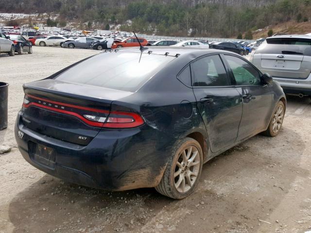 1C3CDFBA0DD286607 - 2013 DODGE DART SXT BLACK photo 4