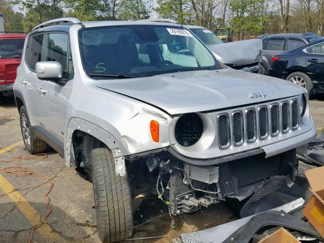 ZACCJBDB4HPE47180 - 2017 JEEP RENEGADE L SILVER photo 1