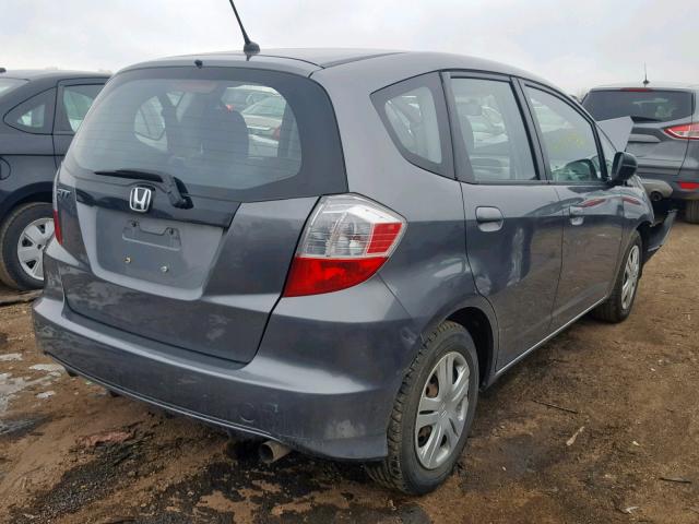 JHMGE8H32BC007397 - 2011 HONDA FIT GRAY photo 4