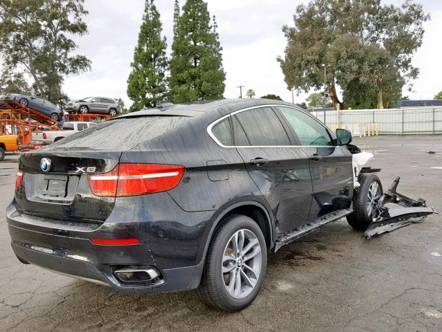 5UXFG8C50EL592970 - 2014 BMW X6 XDRIVE5 BLACK photo 4