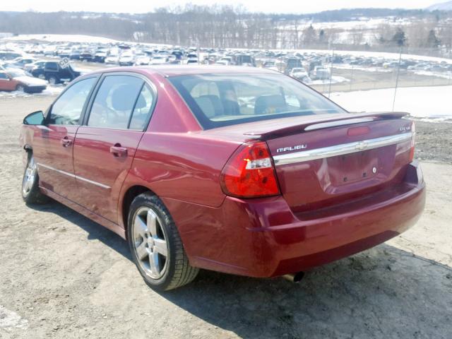 1G1ZU53856F165485 - 2006 CHEVROLET MALIBU LTZ MAROON photo 3