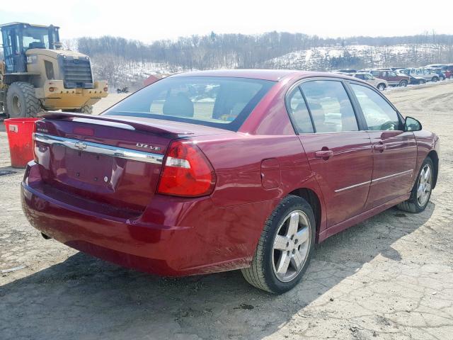 1G1ZU53856F165485 - 2006 CHEVROLET MALIBU LTZ MAROON photo 4