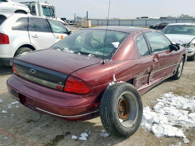 2G1WW12M6T9281254 - 1996 CHEVROLET MONTE CARL MAROON photo 4