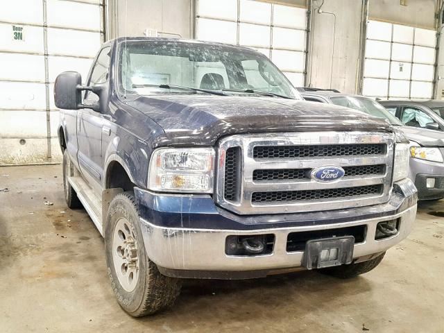 1FTWF31525EC33005 - 2005 FORD F350 SRW S BLUE photo 1