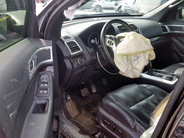 1FM5K8F82DGB43455 - 2013 FORD EXPLORER L BLACK photo 9