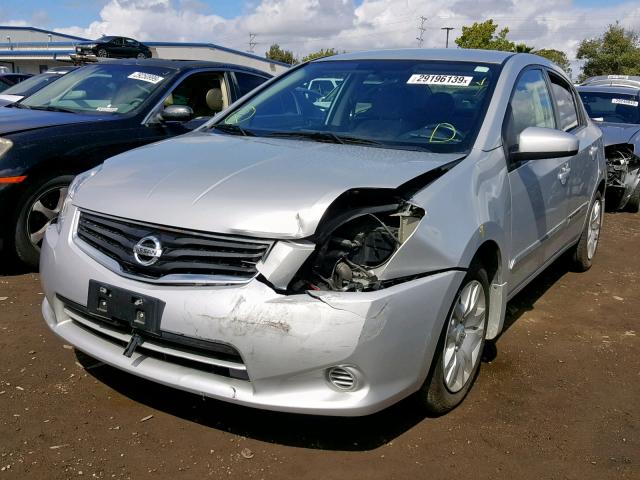 3N1AB6AP2CL780459 - 2012 NISSAN SENTRA 2.0 SILVER photo 2