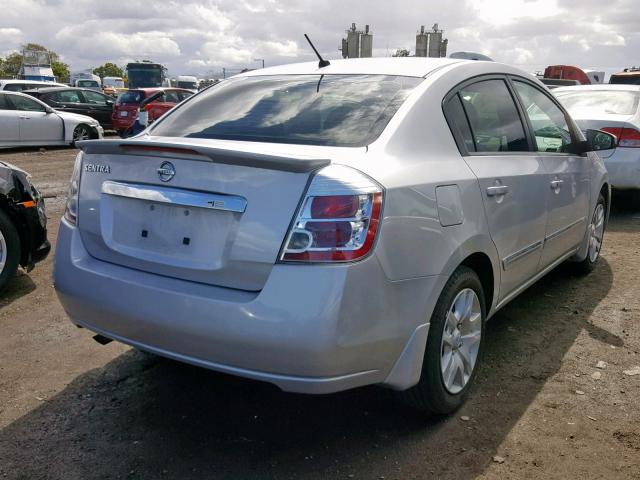 3N1AB6AP2CL780459 - 2012 NISSAN SENTRA 2.0 SILVER photo 4