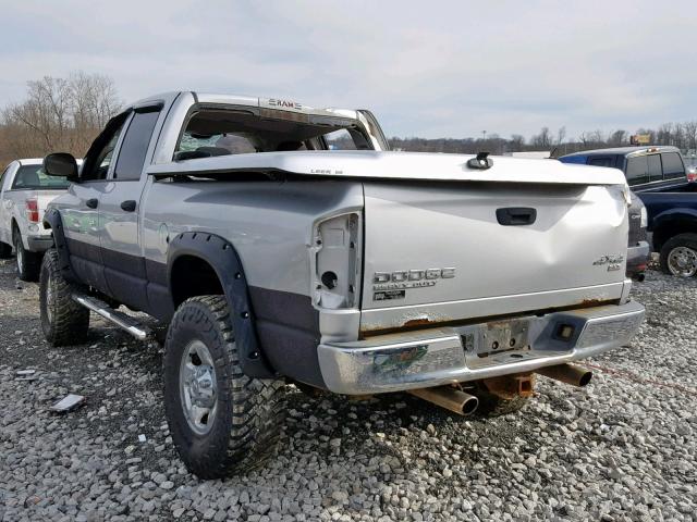 3D7KU28D54G162293 - 2004 DODGE RAM 2500 S SILVER photo 3