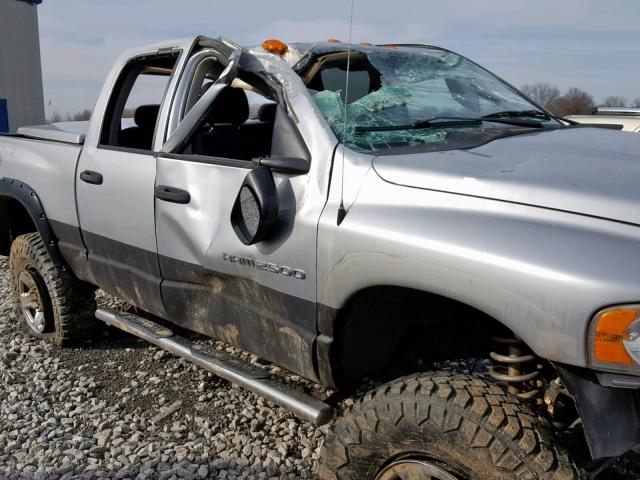 3D7KU28D54G162293 - 2004 DODGE RAM 2500 S SILVER photo 9