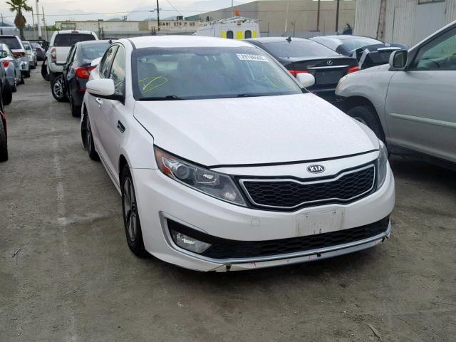 KNAGM4AD1B5007831 - 2011 KIA OPTIMA HYB WHITE photo 1