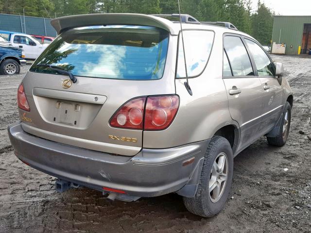 JT6HF10U9Y0131277 - 2000 LEXUS RX 300 GOLD photo 4